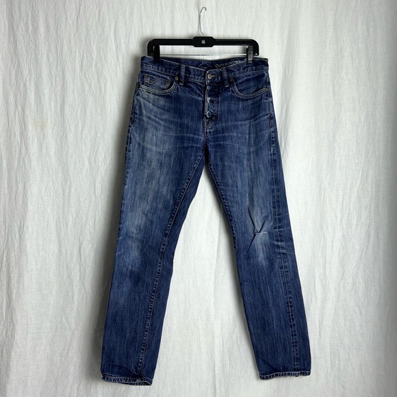 Outerknown Sea Ambassador Button Fly Men’s Slim Fit Indigo Jeans Size 31 X 32 - Picture 3 of 16